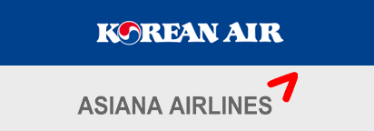 Korean Air/Asiana Airlines โคเรียนแอร์/เอเซียน่าแอร์ไลน์ Korean Air/Asiana Airlines โคเรียนแอร์/เอเซียน่าแอร์ไลน์